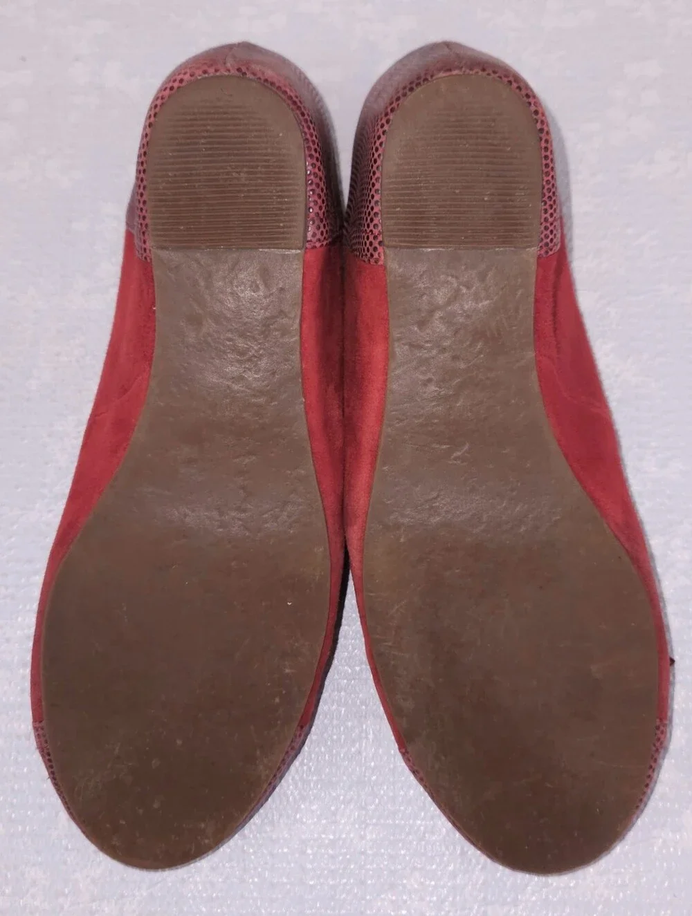 Jeffery Campbell Ynez Mary Jane Wedge US 9 Red Suede Leather Cap Toe Pumps - Picture 9 of 10